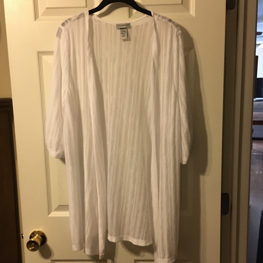 NWT White Long Cardigan